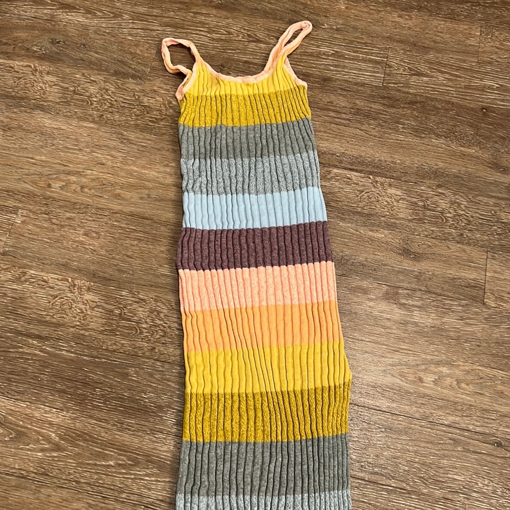 Saylor striped tube dress color block - size small